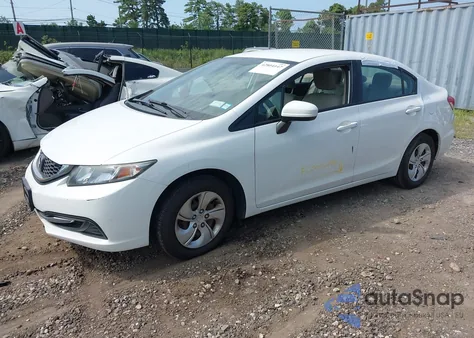 2015 Honda Civic Lx из США, поврежденный, VIN 19XFB2F5XFE298172